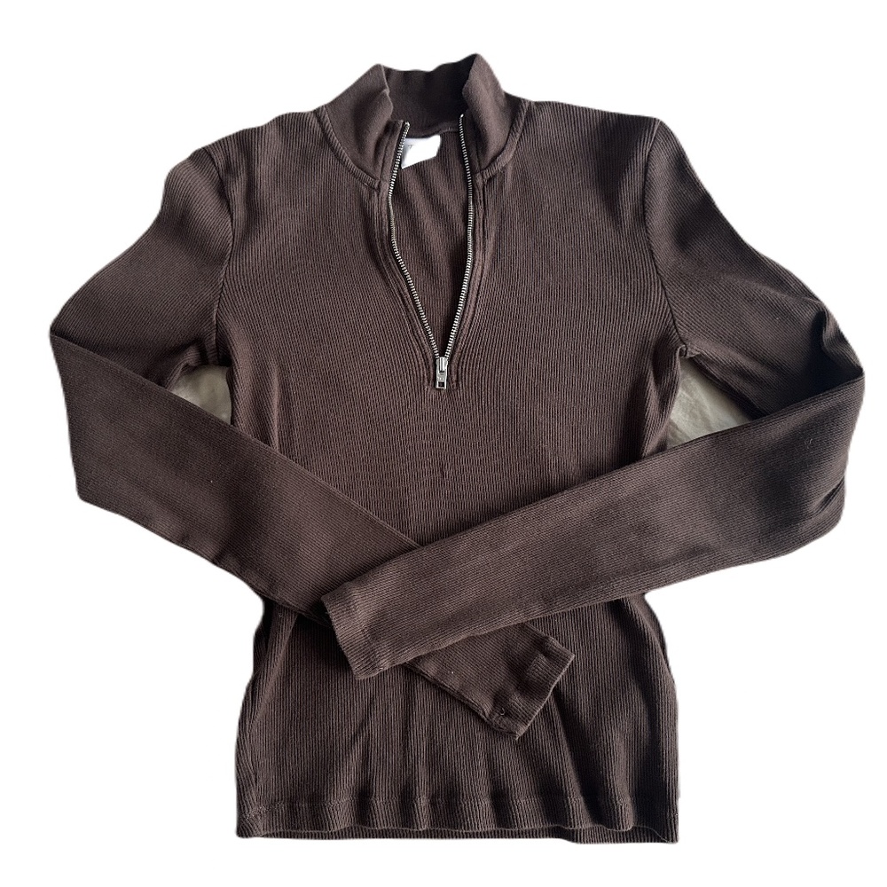TNA Ribbed Half Zip Top